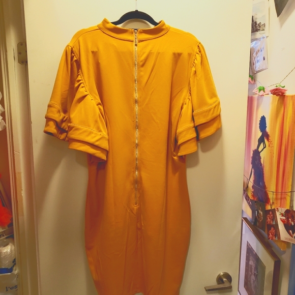 Brand New PLUS Size yellow dress 3xl - Picture 1 of 4
